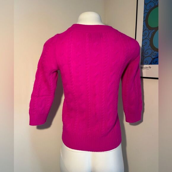 J Crew Women's Pink Italian Cashmere Sweater Size XS - Picture 3 of 8
